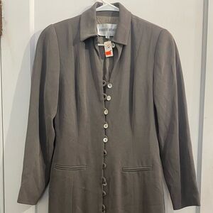 Chic Long Sleeve Gray Dress